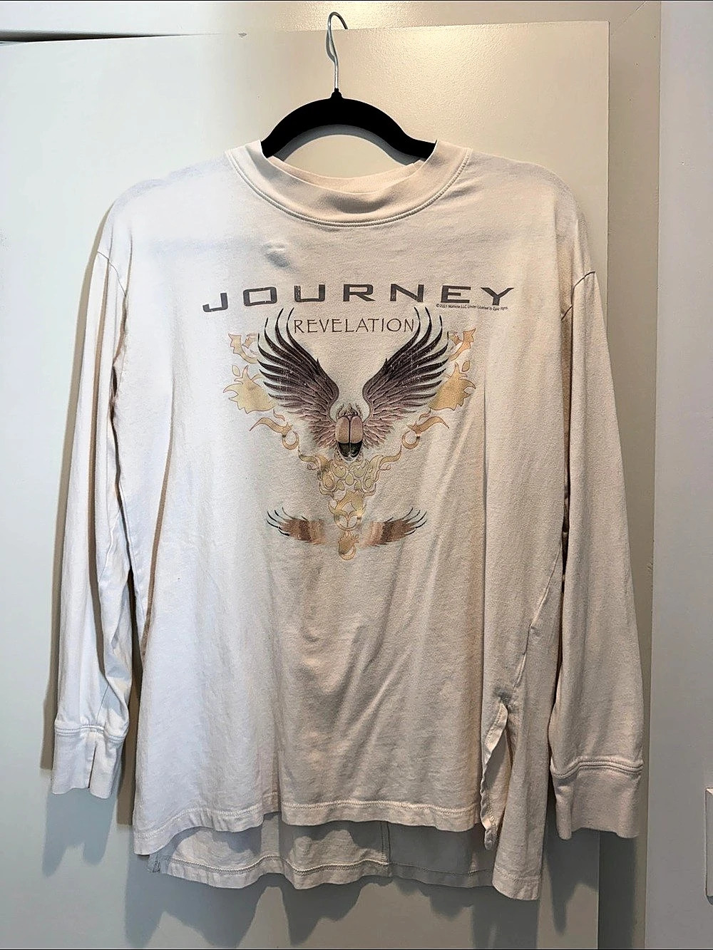 Abercrombie & Fitch Journey Revelation Boyfriend Tee Graphic Long Sleeve White